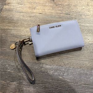 Anne Klein Elegant Gray Wristlet